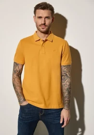 Street One Piquée mit Logo Poloshirt kurzarm electric yellow (Herren)
