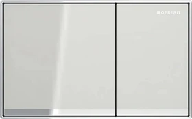 Geberit Omega60 Betätigungsplatte Glas sand-grau