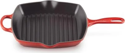 Le Creuset Grillpfanne quadratisch 26x26cm kirschrot