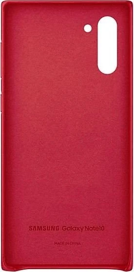 Samsung Leather Cover für Galaxy Note 10 rot