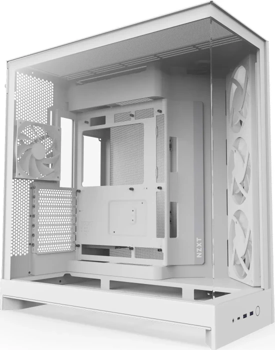 NZXT H9 Flow RGB [2025] White, weiß, Glasfenster
