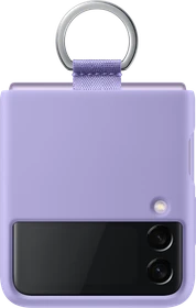 Samsung Silicone Cover with Ring für Galaxy Z Flip 3 5G Lavender