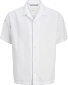 Jack & Jones Loose Fit Hemd kurzarm bright white (Herren)
