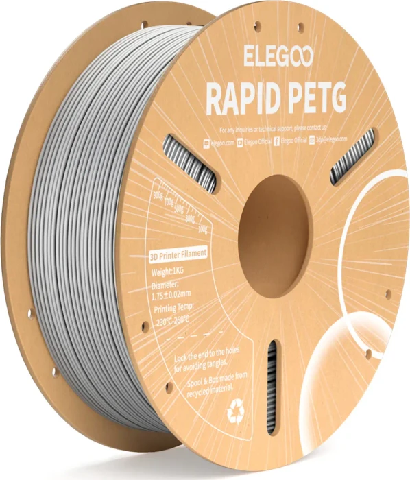 Elegoo Rapid PETG, grau, Spule, 1.75mm, 1.00kg