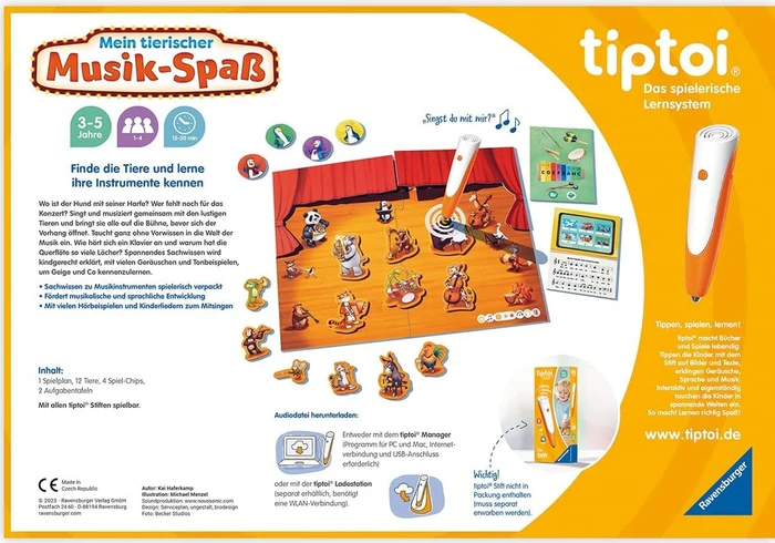 Ravensburger tiptoi Spiel: Mein tierischer Musik-Spaß