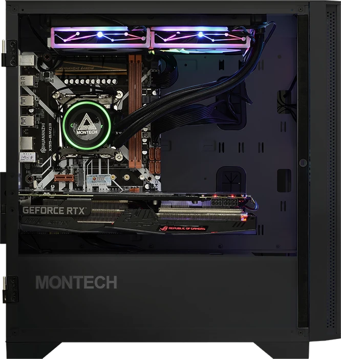 Montech Air 100 Lite, schwarz, Glasfenster