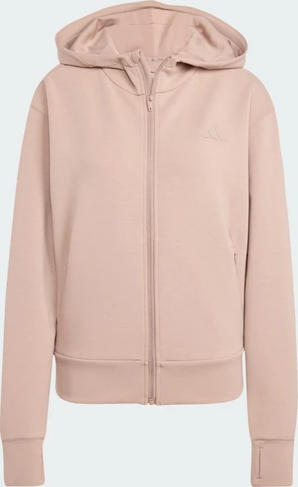 adidas Designed 4 Training Hoodie chalky brown (Damen)