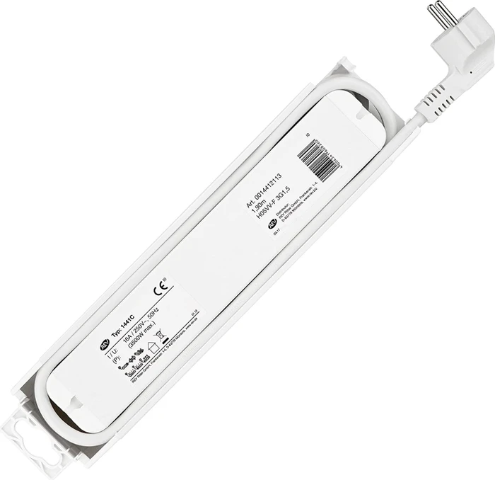 REV Ritter SupraLine mit Schalter, 4-fach, 1.9m, weiß
