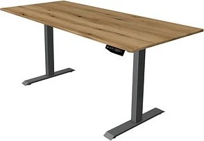 Kerkmann Move 1 elektrisch höhenverstellbarer Sitz-Steh-Schreibtisch 180x80cm Eiche/anthrazit
