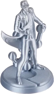 Polymaker PolyLite Silk PLA, silber, Spule, 1.75mm, 1.00kg