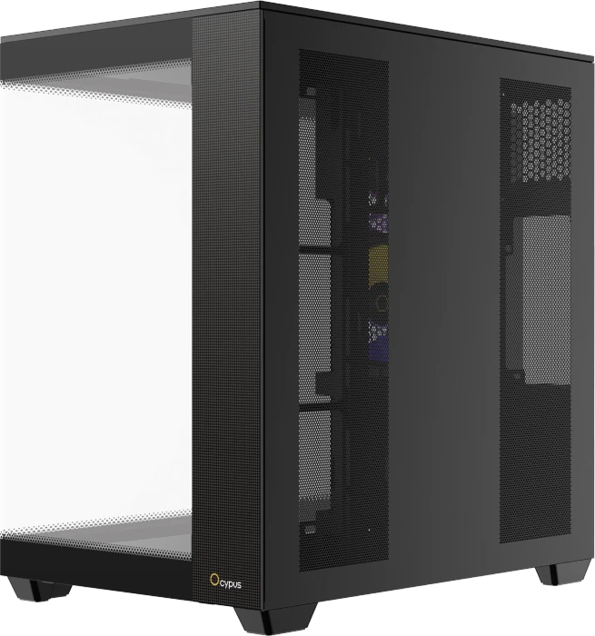 Ocypus Delta C74 ARGB, schwarz, Glasfenster