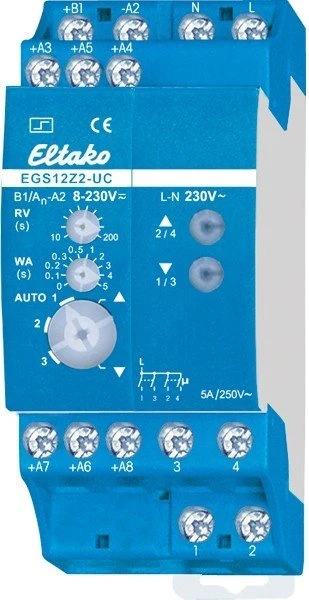 Eltako EGS12Z2-UC Stromstoß-Schaltrelais, 2TE REG, Schaltaktor