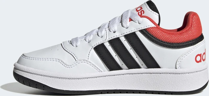 adidas Hoops 3.0 cloud white/core black/bright red (Junior)