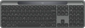 Logitech Signature Slim Solar+ K980 for Business, Grafit, Logi Bolt, USB/Bluetooth, CH