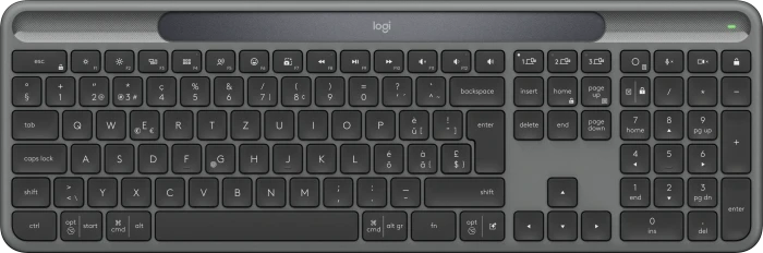 Logitech Signature Slim Solar+ K980, Grafit, USB/Bluetooth, CH
