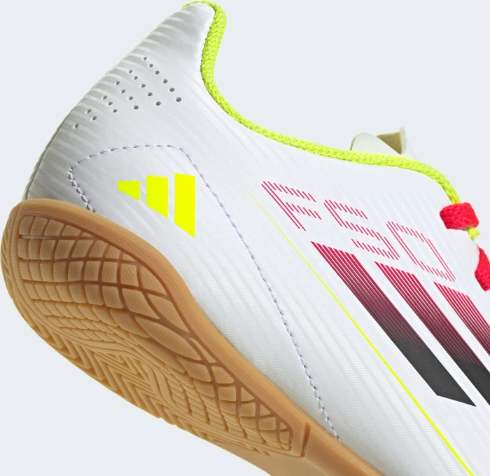 adidas F50 Club IN ftwr white/core black/solar yellow (Junior)