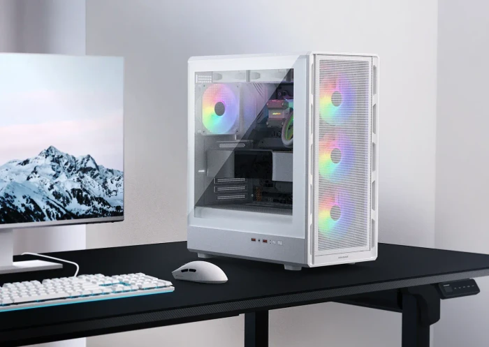 Cougar Airface Pure RGB, schwarz, Glasfenster
