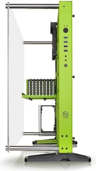 Thermaltake Core P5 grün, Acrylfenster