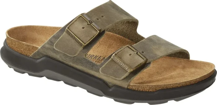 Birkenstock Arizona Crosstown Nubukleder faded khaki (Herren)