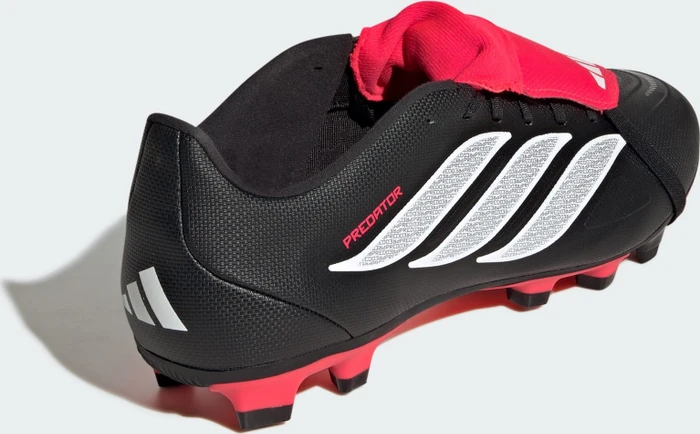 adidas Predator Club Fold-Over Tongue FG/MG core black/cloud white/lucid red (Herren)