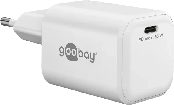 Wentronic Goobay USB-C PD GaN Fast Charger Nano (65W) weiß
