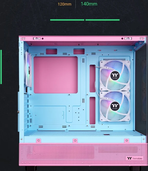 Thermaltake View 270 Plus TG ARGB Bubble Pink, rosa, Glasfenster