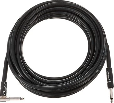 Fender Professional Series Instrument Cable Black Angled 7.5m