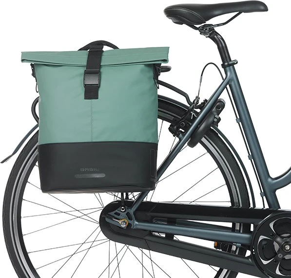 Basil Cove Shopper MIK Hooks Gepäcktasche silvergreen/black