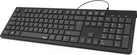 Hama KC-200 Basic Tastatur, schwarz, USB, UA (89182681)