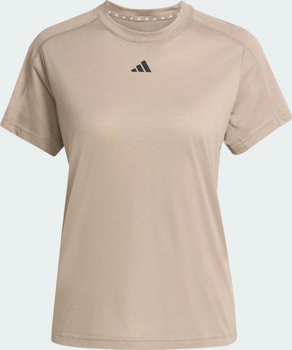adidas Aeroready Train Essentials Minimal Branding Funktionsshirt kurzarm chalky brown/black (Damen)