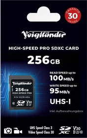 Voigtländer High-Speed PRO R100/W95 256GB, UHS-I U3, Class 10