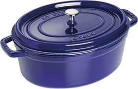 Zwilling Staub Cocotte Schmortopf oval 37.5x31cm 5.5l dunkelblau