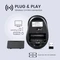 Perixx PERIMICE-721 IB Wireless Ergonomic Mouse schwarz/silber, USB Vorschaubild