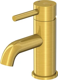 Steinberg Serie 100 Waschtisch-Einhebelmischer ohne Ablaufgarnitur Ausladung 100mm brushed gold