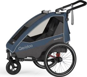 Qeridoo Sportrex 2 Fahrradanhänger jeans blue (Modell 2023)