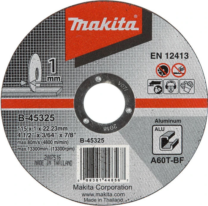 Makita Alu Trennscheibe K60, 115x1x22.23mm, 1 Stück