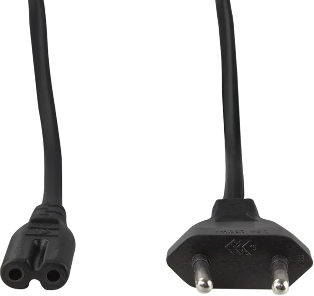 LogiLink Euro-Netzkabel, Eurostecker auf C7 Stecker, schwarz, 1.8m