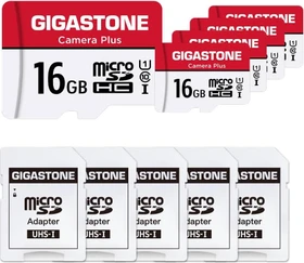 Gigastone Camera Plus R85/W15 16GB Kit, UHS-I U1, Class 10, 5er-Pack