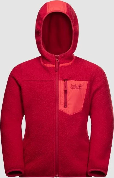 Jack Wolfskin Ice Cloud Hood Jacke indian red (Junior)