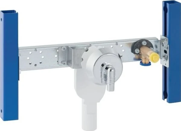 Geberit Duofix Traversenelement für Waschmaschine, Wandarmatur Aufputz, mit UP-Siphon