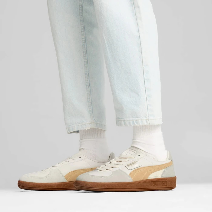 Puma Palermo Leather alpine snow/desert dust/gum