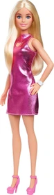 Mattel Barbie - Fashionistas rosa Metallic-Minikleid mit Herz-Aussparung
