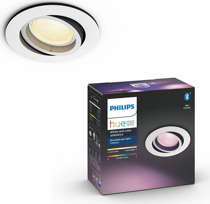 Philips Hue White and Color Ambiance Centura Einbauleuchte rund weiß