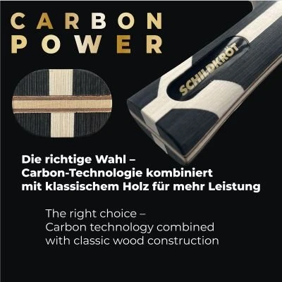 Donic Schildkröt Carbon Power Tischtennisschläger schwarz