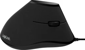 LogiLink Ergonomic Vertical Mouse, schwarz, USB (ID0158)