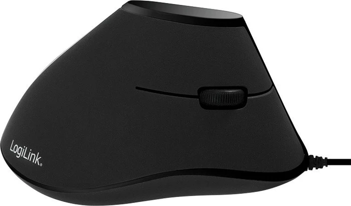 LogiLink Ergonomic Vertical Mouse, schwarz, USB