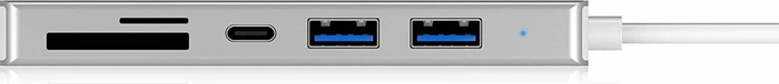 RaidSonic Icy Box IB-HUB1413-CR silber, 3-port, USB-C 3.0