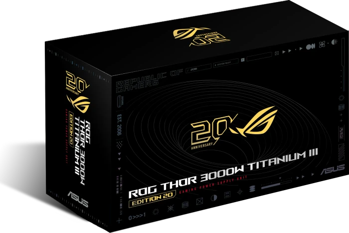 ASUS ROG Thor Platinum III Edition 20, ROG-THOR-3000T3-GAMING-EDITION-20, 3000W, ATX 3.1