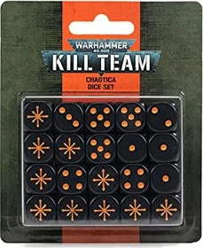 Games Workshop Warhammer 40.000 Kill Team: Würfelset Chaotica
