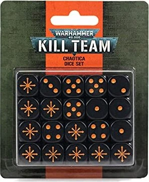 Games Workshop Warhammer 40.000 Kill Team: Würfelset Chaotica